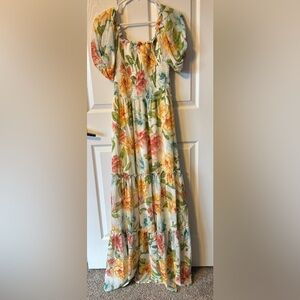 Colorful Floral Maxi Dress